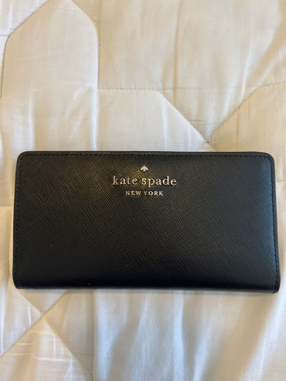 kate spade black snap closure Wallet